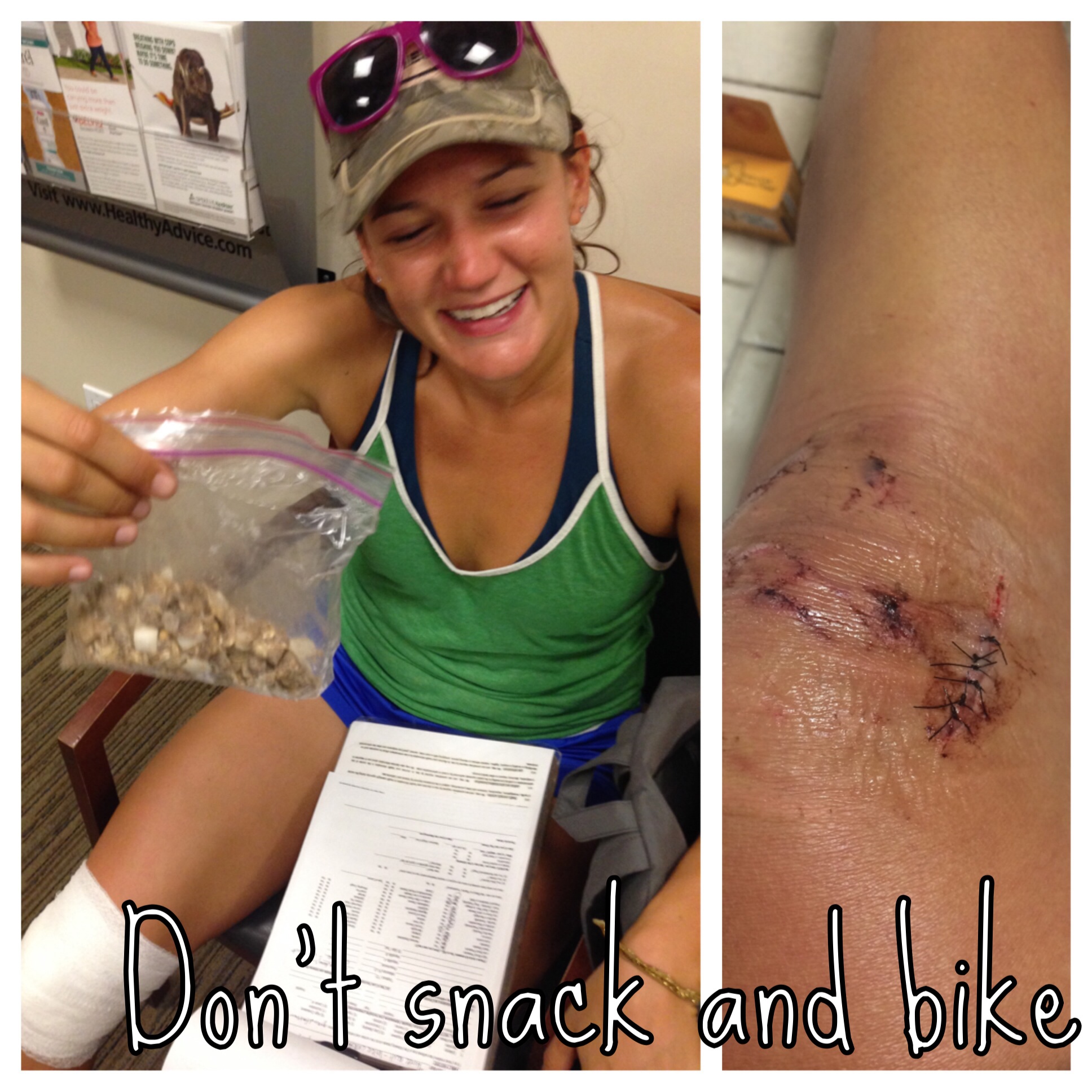 don't snack and bike